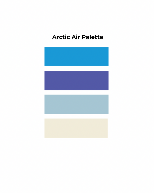 Flow & Color - Arctic Air Alcohol Ink Color Palette