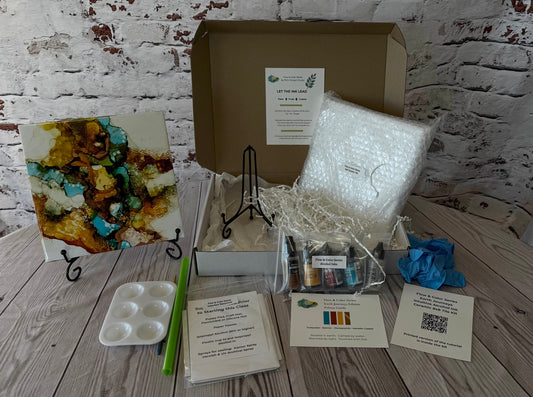 Flow & Color Series: Earth Journeys Intuitive Alcohol Ink Card Kit