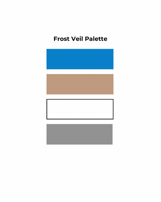 Flow & Color - Frost Veil Alcohol Ink Color Palette