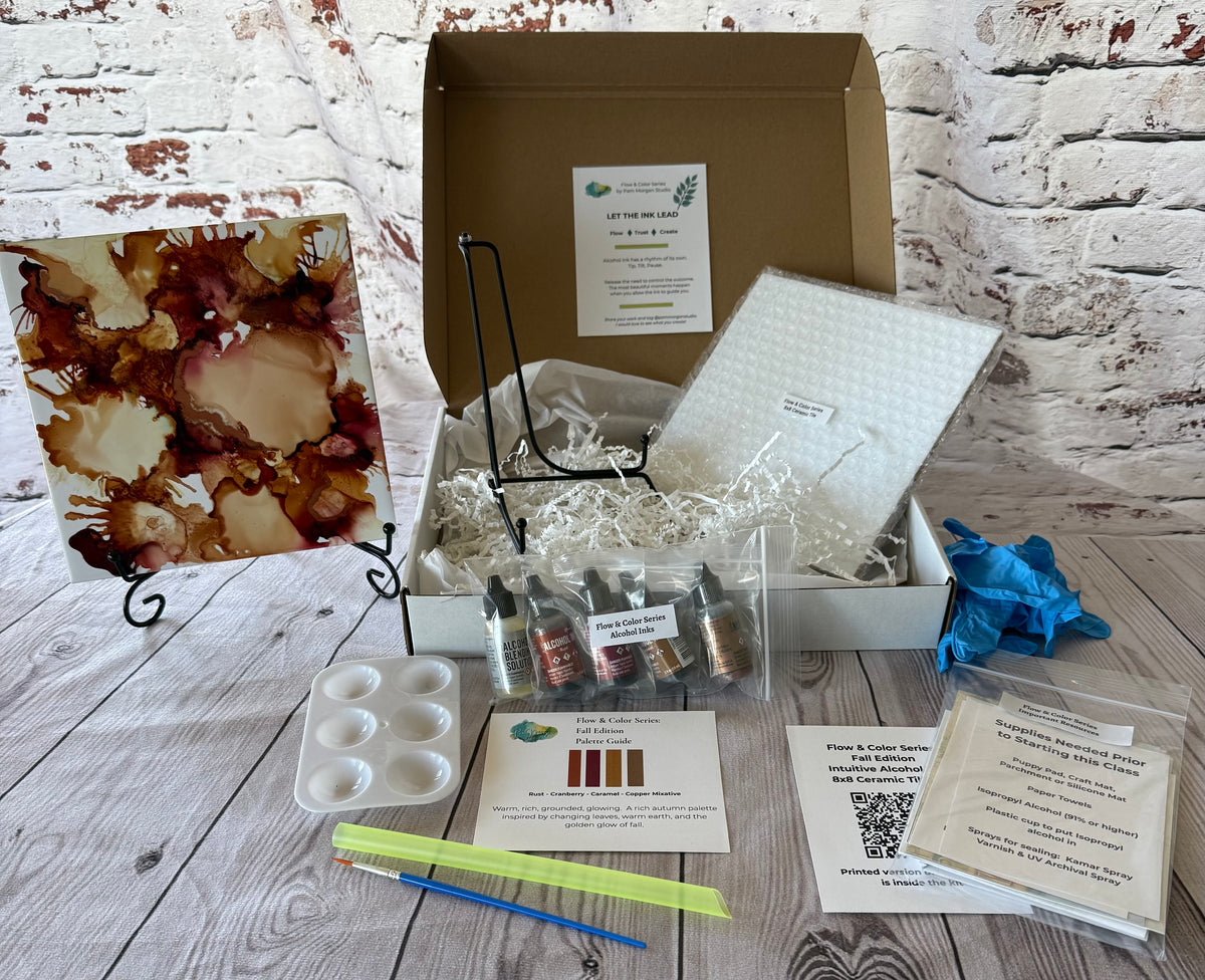 Flow & Color Series - Fall Edition 8x8 Ceramic Tile Kit