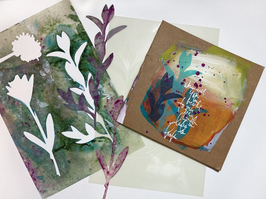 Dina Wakley Media Stencils - Growing Mask