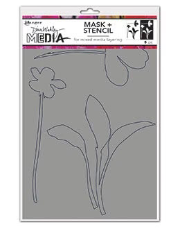 Dina Wakley Media Sprouts Stencil & Mask
