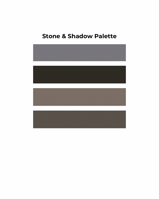 Flow & Color - Stone & Shadow Alcohol Ink Color Palette